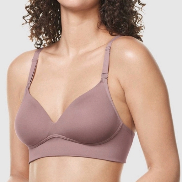 WARNERS All Over Smoothing Bliss Convertible Bra 36DD Mauve Pink - Picture 3 of 9